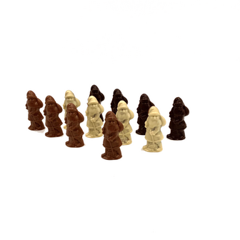 12 pralin&eacute; kerstmanpralines